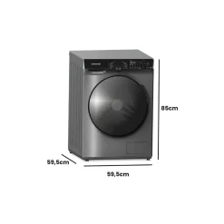 Lavadora carga frontal Infiniton WM-G124ADX 12kg 1400 rpm 14 programas A inox 85 cm