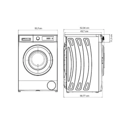 Lavadora carga frontal New Pol NWTA1610 6kg 1000 rpm 15 programas D blanco 60 cm