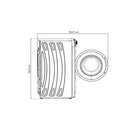 Lavadora carga frontal New Pol NWTA1610 6kg 1000 rpm 15 programas D blanco 60 cm