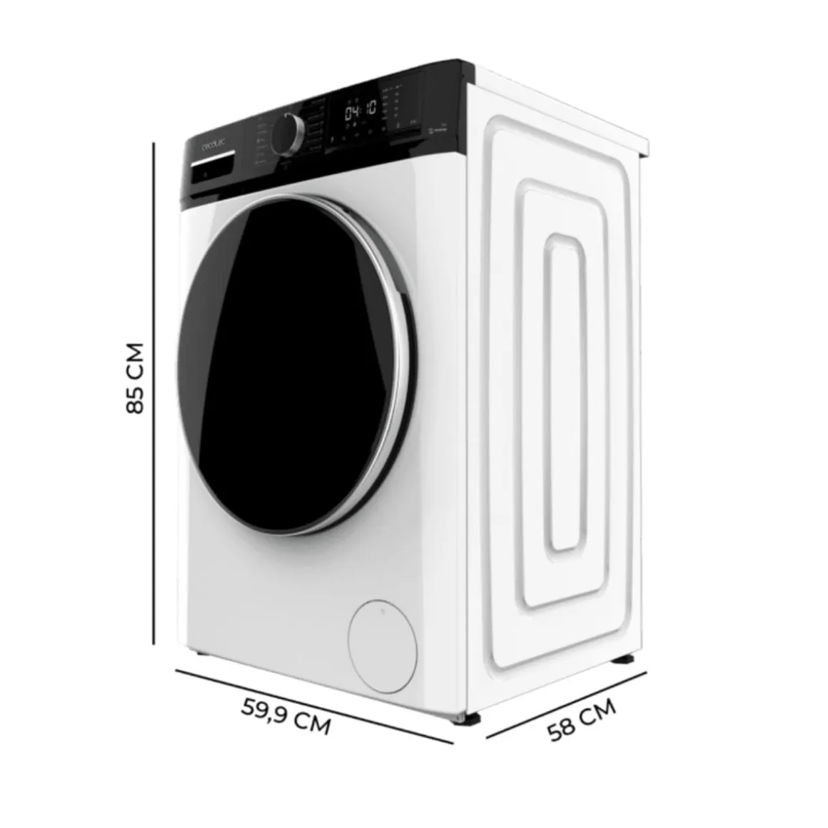 Lavadora Cecotec Bolero DressCode 9610 Inverter 1400 rpm 9kg A blanco/negro