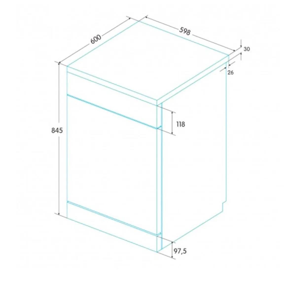 Lavavajillas Edesa EDW-6120 WH 12 servicios 4 programas E blanco 60 cm