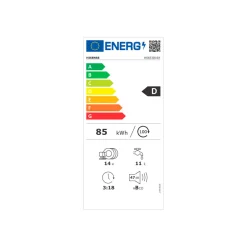 Lavavajillas Hisense HS623D10X 14 cubiertos 7 programas D inox 84,5 cm