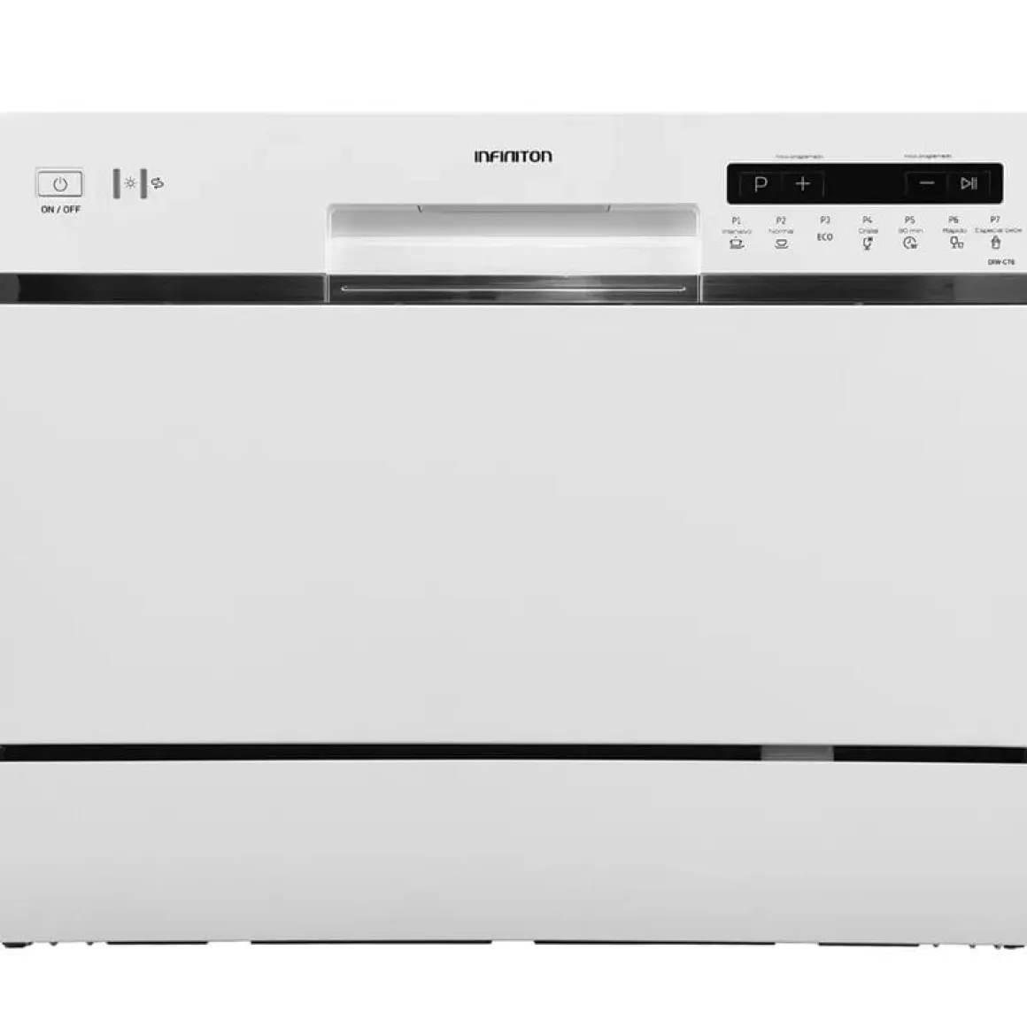 Lavavajillas Infiniton DIW-CT6 6 servicios 7 programas 47dB F blanco 43,8x55x50 cm