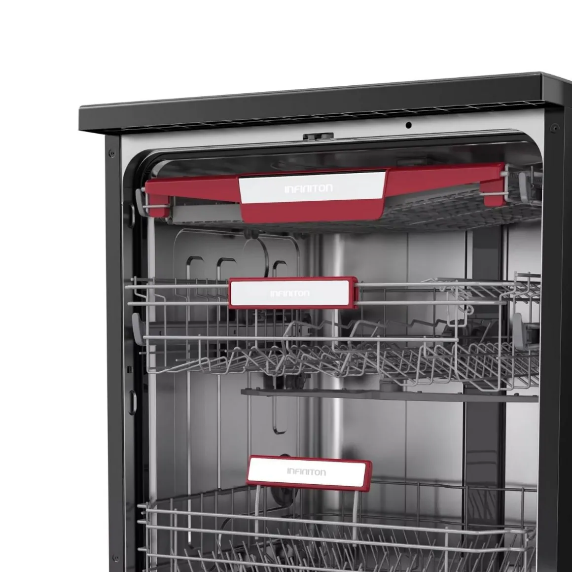 Lavavajillas Infiniton DIW-6218DD3 14 servicios 8 programas D negro 60 cm