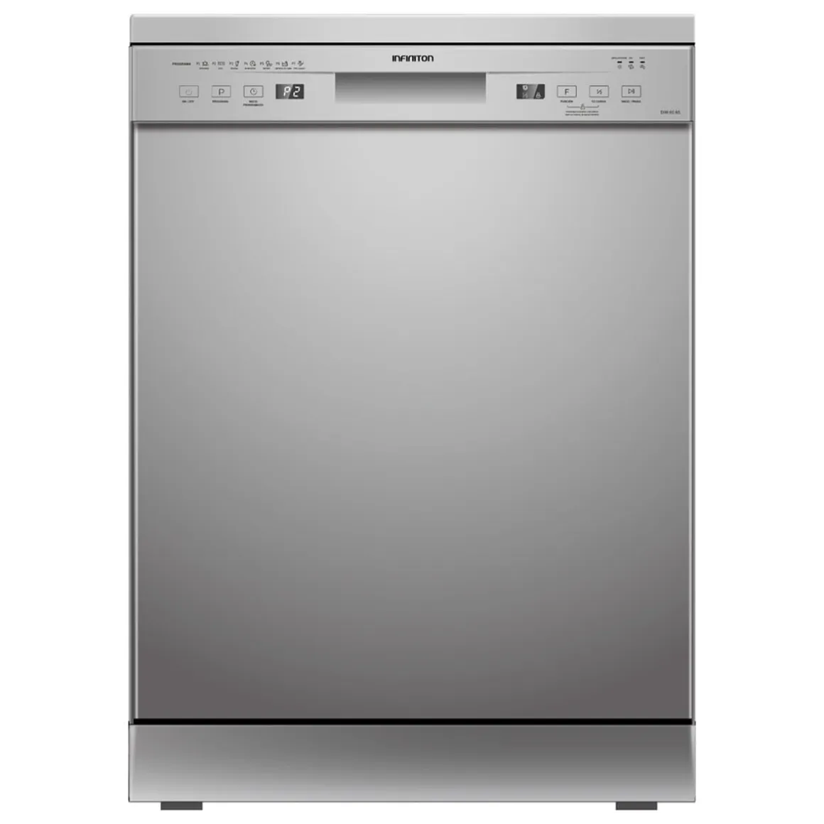 Lavavajillas Infiniton DIW-60.6S 12 servicios 7 programas E inox 59,8 cm