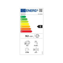 Lavavajillas integrable Infiniton DIW-BB606 12 cubiertos 7 programas E inox 59,8 cm