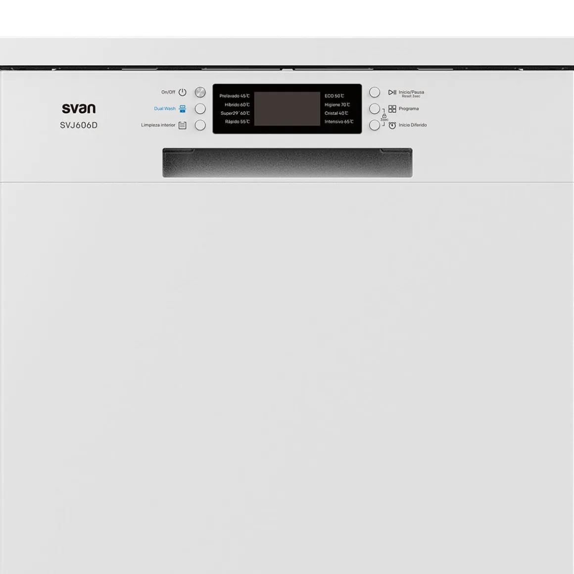 Lavavajillas Svan SVJ606D/SVJ606XD 15 cubiertos 8 programas 3 bandejas D 84,5 cm