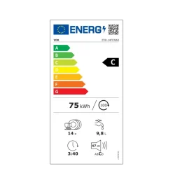 Lavavajillas VOK EVD-14FCWAD 14 servicios 8 programas C blanco 60 cm