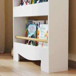 Librería infantil Osito Aiyaplay 3 niveles blanco/natural 110x55x15 cm