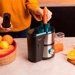 Licuadora orbital Juice&Fresh 400 Titan Black Cecotec 400W 2000 rpm 2 velocidades inox/negro
