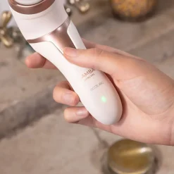 Lima eléctrica Cecotec Bamba SkinCare 3 discos intercambiables blanco/rosa