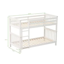 Litera Camila diseño independiente blanco 140x200x99 cm