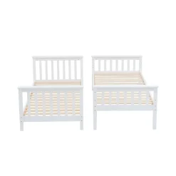 Litera Camila diseño independiente blanco 140x200x99 cm