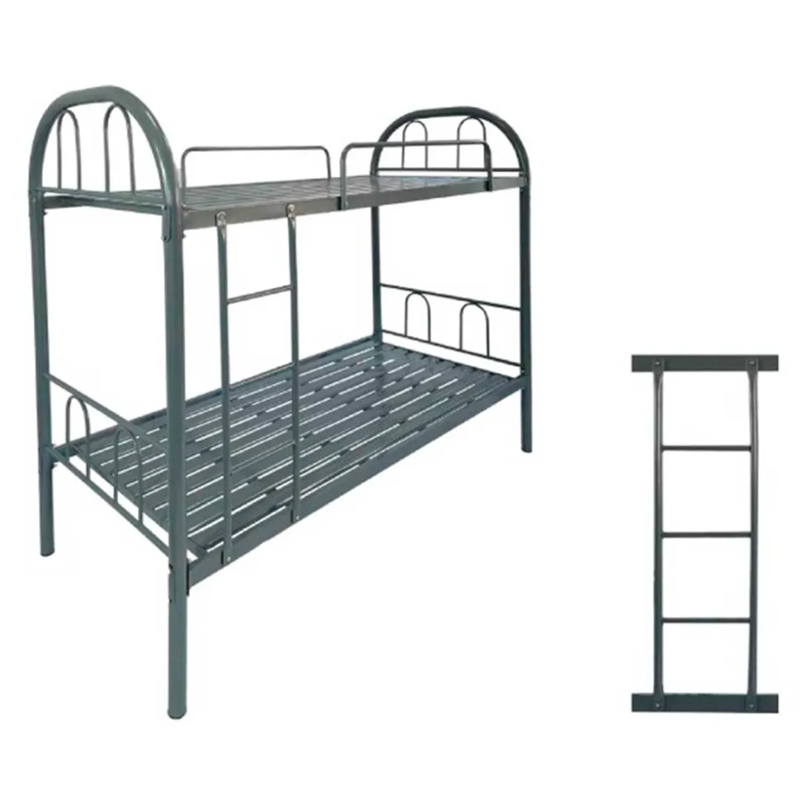 Litera Lazy 2 camas 90x190 cm + 1 escalera gris