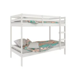 Litera River con somier blanco 153x190x101 cm