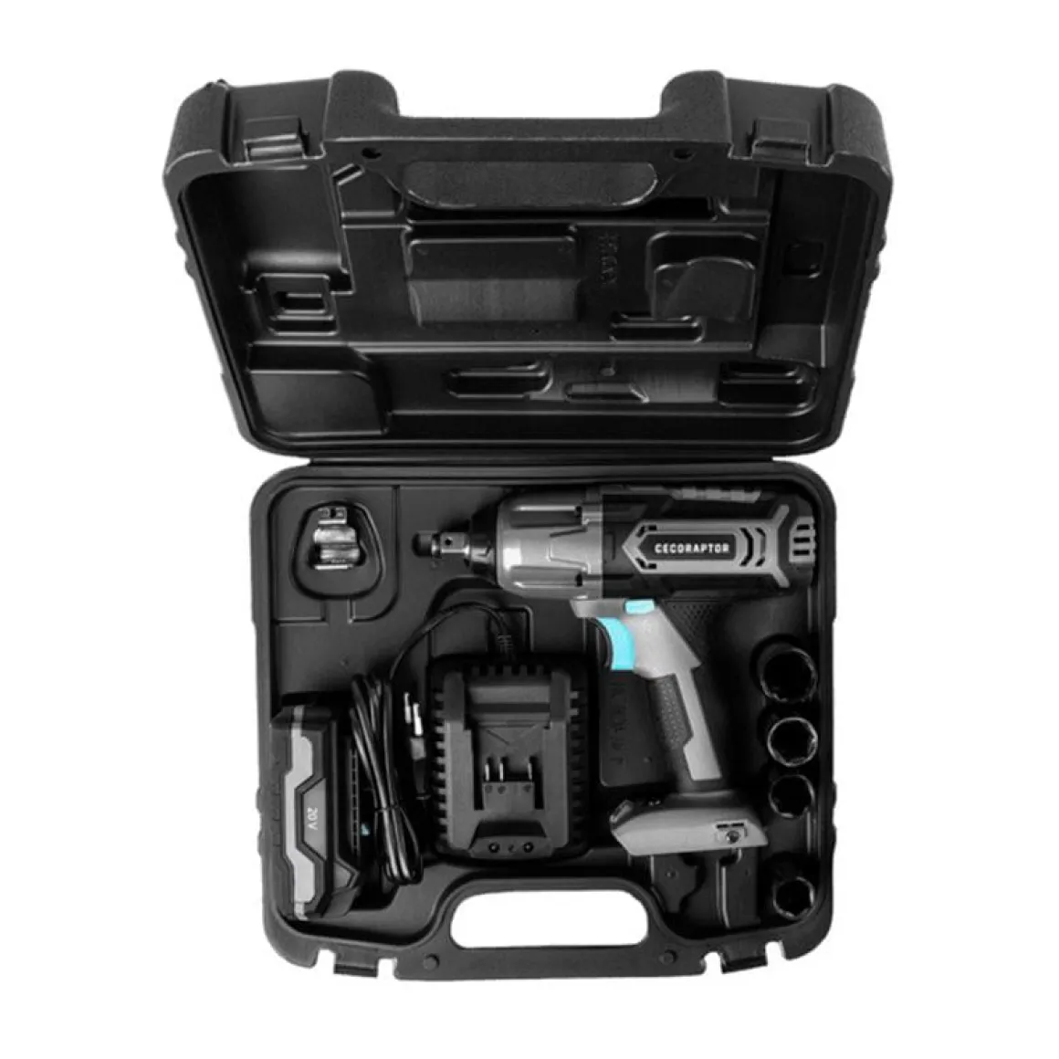Llave de impacto Cecotec CecoRaptor Perfect Impact 2020 Ultra 20V 2000mAh 2300rpm gris