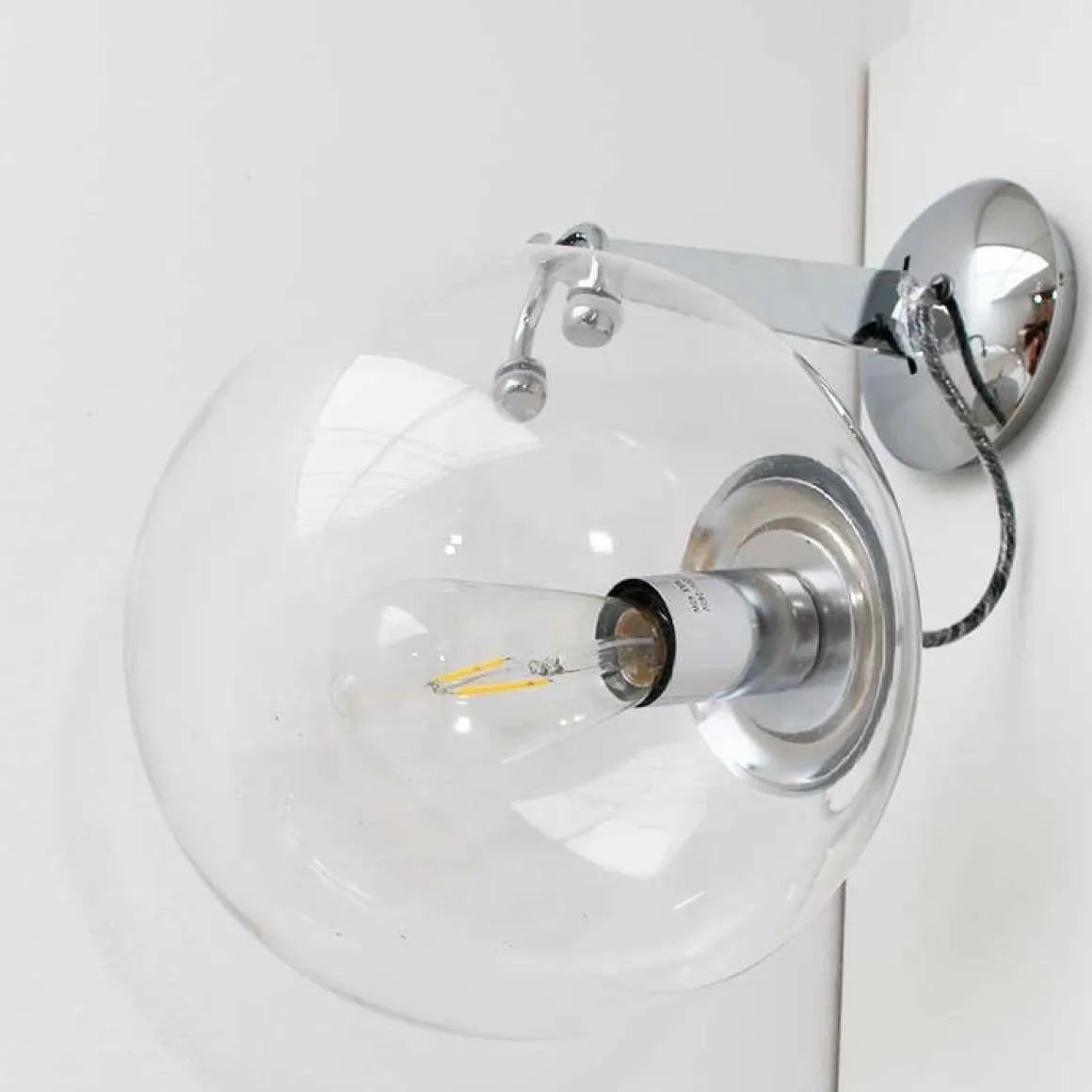 Lámpara de pared Bubble Wall plata Ø20 cm