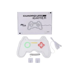 Lámpara de pared luz LED 5W con accesorios de montaje blanco 27x38,5x2 cm