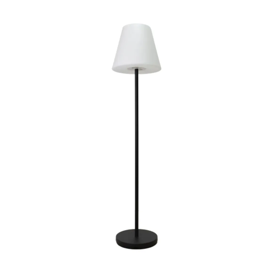 Lámpara de pie Biana Lumit portátil LED RGB con USB + mando blanco Ø34x150 cm