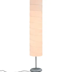 Lámpara de pie con soporte 60W E27 blanco Ø22x121 cm