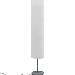 Lámpara de pie con soporte 60W E27 blanco Ø22x121 cm