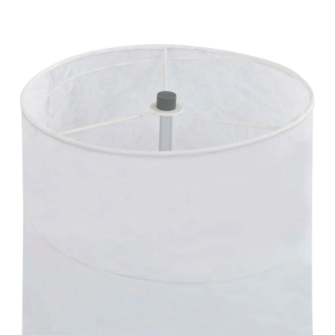 Lámpara de pie con soporte 60W E27 blanco Ø22x121 cm