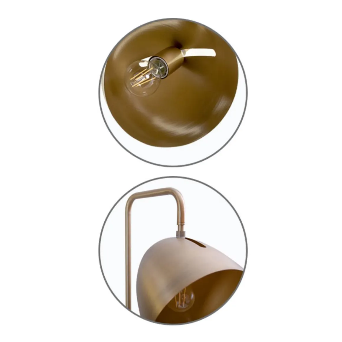 Lámpara de pie Inoi Lumit 28W bronce Ø40x150 cm