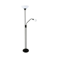 Lámpara de pie Milano Bel Air 40W con luz de lectura Ø28x170 cm