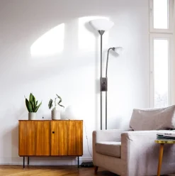Lámpara de pie Milano Bel Air 40W con brazo orientable 178 cm