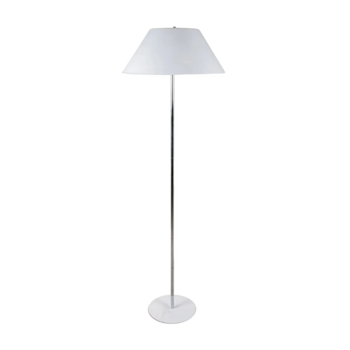 Lámpara de pie Natália Lumit 40W blanco/cromo Ø50x157 cm