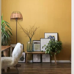 Lámpara de pie Sotero Lumit 60W mimbre marrón/natural Ø32x156 cm