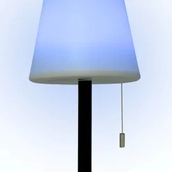 Lámpara de sobremesa Biana Lumit LED RGB con USB blanco Ø16x30 cm