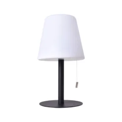 Lámpara de sobremesa Biana Lumit LED RGB con USB blanco Ø16x30 cm