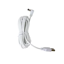 Lámpara de sobremesa Biana Lumit LED RGB con USB blanco Ø16x30 cm