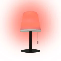 Lámpara de sobremesa Biana Lumit LED RGB con USB blanco Ø16x30 cm