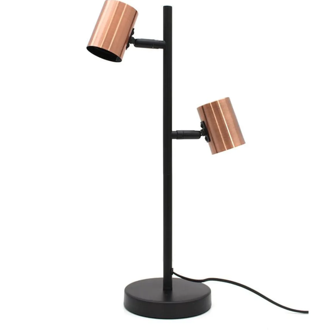 Lámpara de sobremesa Iron Bronze negro/bronce Ø15x50 cm