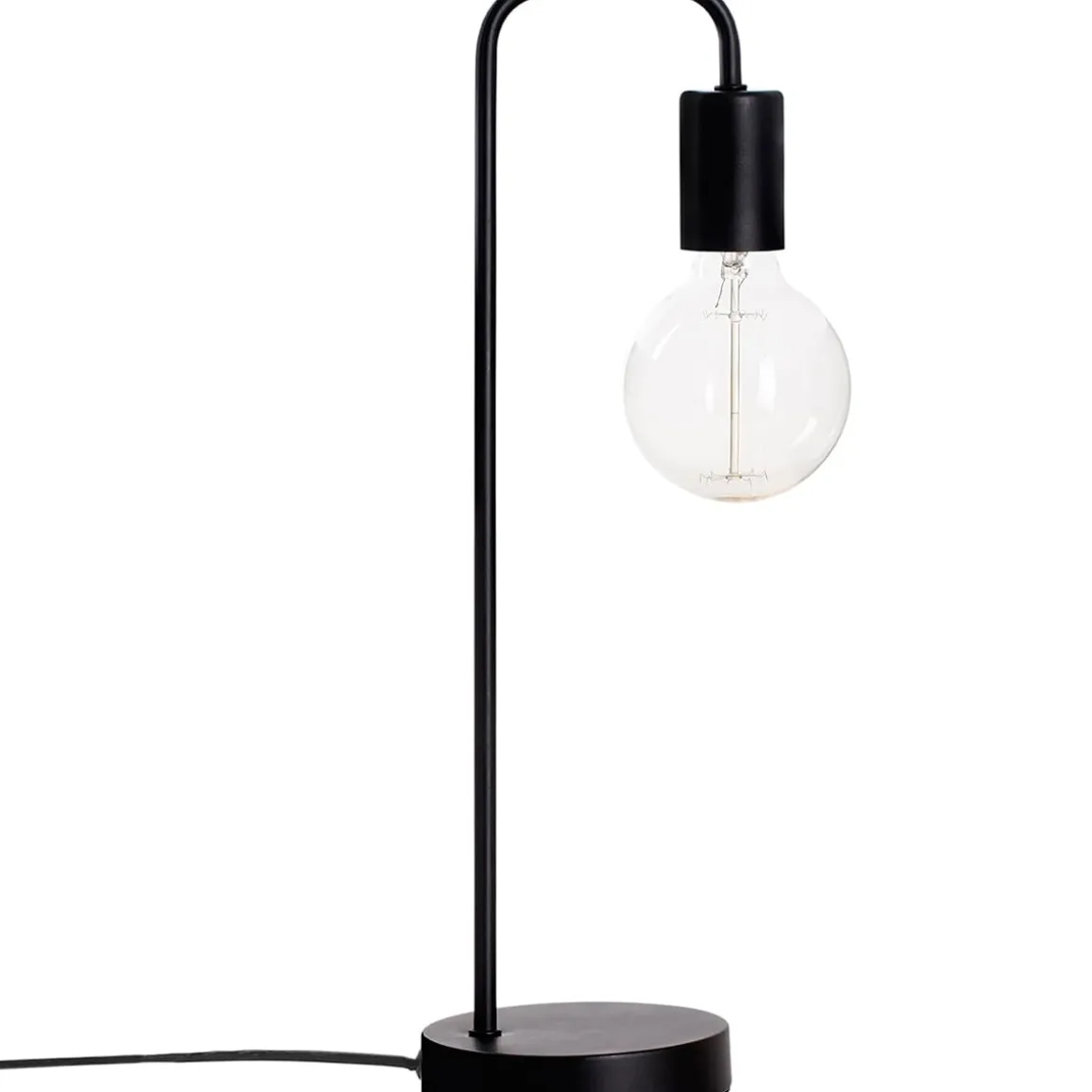 Lámpara de sobremesa Keli metálica 40W E27 negro 45 cm