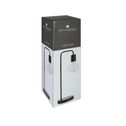 Lámpara de sobremesa Keli metálica 40W E27 negro 45 cm