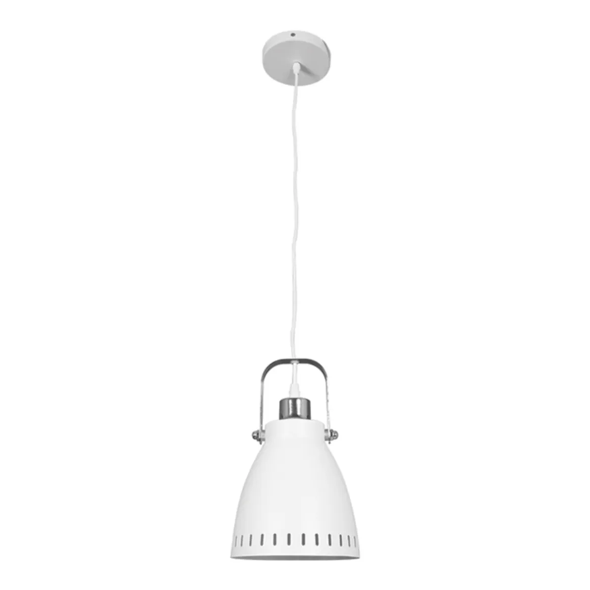 Lámpara de techo Brooklyn Lumit 60W altura regulable blanco Ø17 cm