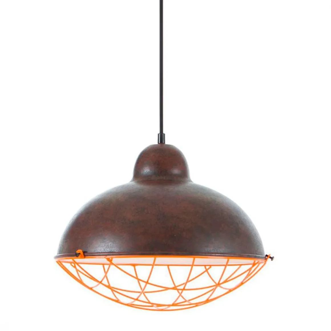 Lámpara de techo colgante Norvika negro/bronce 150x35,5x35,5 cm
