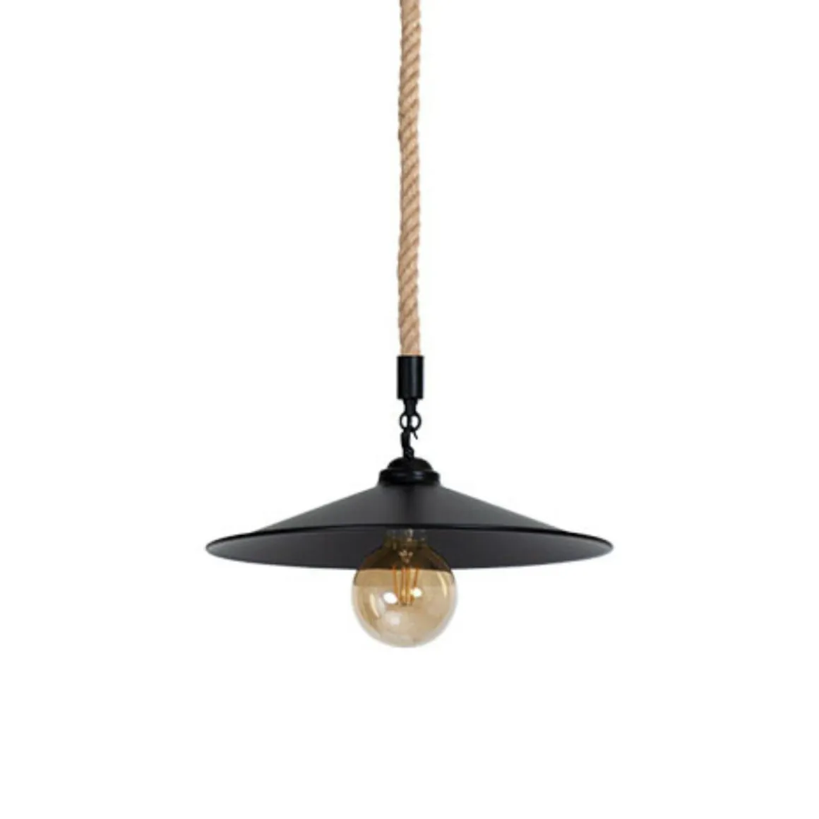 Lámpara de techo Cremilda Lumit 60Waltura regulable negro Ø36x107 cm
