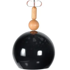 Lámpara de techo Eclipse E27 60W negro/natural Ø35x157 cm