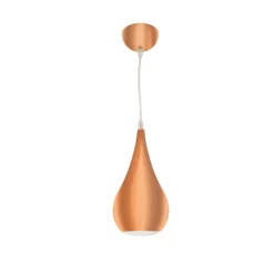 Lámpara de techo Gaio Lumit 40W altura regulable cobre Ø16 cm