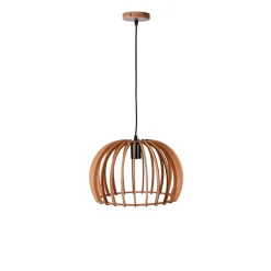 Lámpara de techo Ganges Bel Air 40W altura regulable madera Ø35 cm