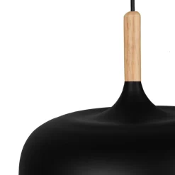 Lámpara de techo Genaro Lumit 60W altura regulable negro/oro Ø32 cm