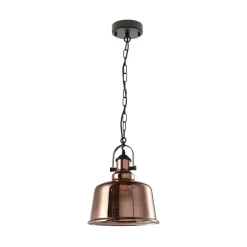 Lámpara de techo Lila Lumit 40W altura regulable cobre Ø30 cm