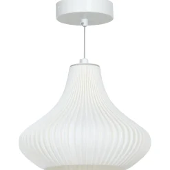 Lámpara de techo Luzentra Homcom 25W luz cálida 3000K blanco Ø22x180 cm