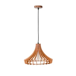 Lámpara de techo Manila Bel Air 40W altura regulable madera Ø35 cm