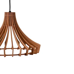 Lámpara de techo Manila Bel Air 40W altura regulable madera Ø35 cm