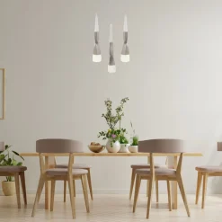Lámpara de techo Meteor Lumit 21W 1570 lm altura regulable beige Ø30 cm